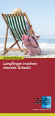 Faltblatt: Langfinger machen niemals Urlaub