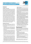 Infoblatt mit Hinweise für Bankmitarbeiter