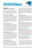 Infoblatt: "Betrug mit Vorauszahlungen"